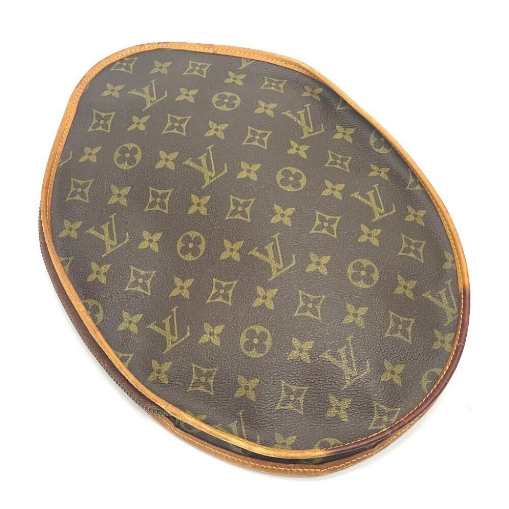 LOUIS VUITTON Monogram vintage Racket case Pouch Canvas Brown